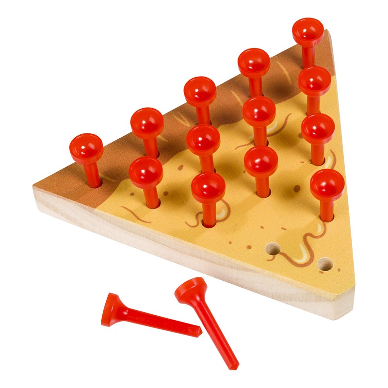 Toysmith Pizza Peg Puzzle Game, Fun Size