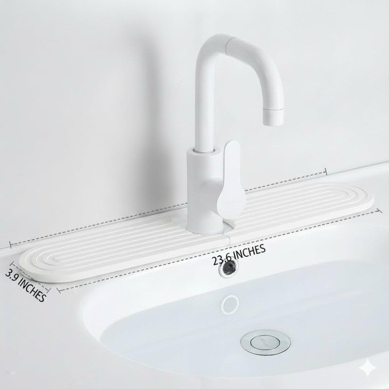 Faucet Mat for Kitchen Sink, Diatomite Stone Drying Sink Protectors,