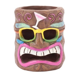 Grimace Pen Holder, Resin Ashtray Tree Face Candle Holder Decorative Ornament for Indoor and Outdoor, Home, Office (C)