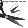 KUONIIY Left-Handed Sewing Scissors for Cutting Leather, Dressmaking Scissors with