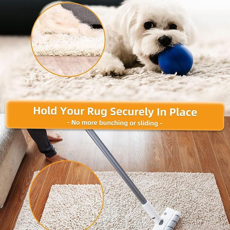 Rug Pads Grippers, Washable & Reusable Rug Grippers for Laminate,Anti-Slip