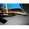 Atlantic Hand Made Wooden Model Sailing Ship 14" Blue Sail