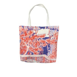 Canvas Tote Bag Reusable Vegan Unisex Grocery Fashion Bag (Cherry Blossom)