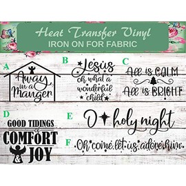 O Holy Night Shirt, Iron On, Away Manger Shirt, Away Manger, Calm Bright Shirt, Calm Bright, Comfort Joy Shirt, Comfort Joy, Come Let Adore