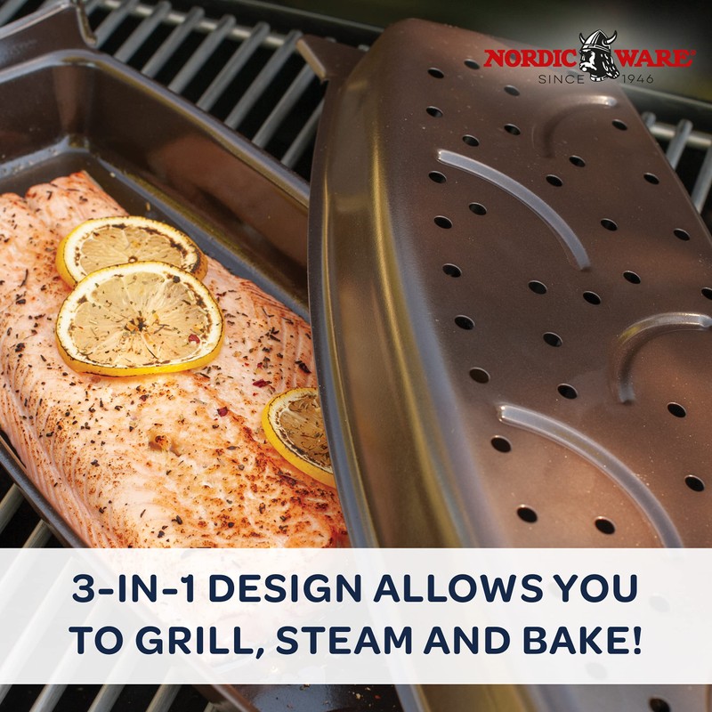 Nordic Ware 365 Indoor/Outdoor Grill-Steam-Bake Multi Cooker