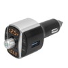 Bluetooth 5.0 FM Transmitter Dual Screen Display 3 USB Ports