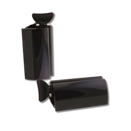 homiez Tube Empty Set of 2 - Tube Squeezer for Toothpaste, Creams, Hair Colour & Colour Tubes - Tube Press for All Tubes - Empty Completely & Save Money - Easy to Use - (Black)