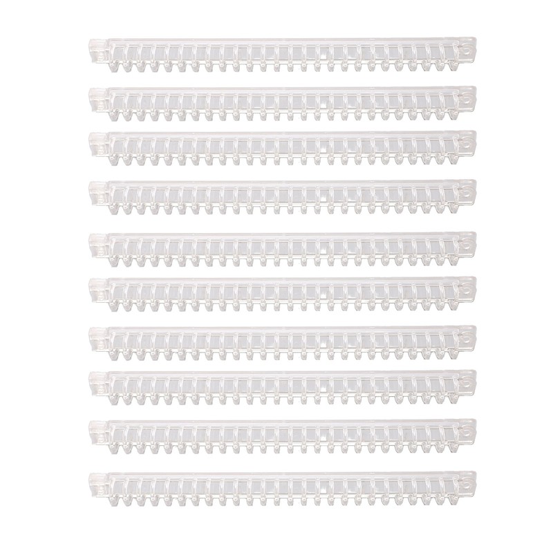 10Pcs Binding Spines Plastic Comb Spiral Coil 26 Holes 100