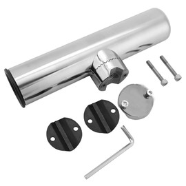 DEWIN Marine Fishing Rod Holders, Boat Rod Rests Stainless Steel Adjustable Boat Fishing Rod Holder Accessory Yacht Support for Rails 1" to 1-1/4"