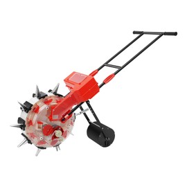 Garden Seeder, Hand-Push Garden Seeder Row Corn Seed Planter Tool Seed Fertilizer with 10 Nozzle for 3-15mm of Soybeans, Peanuts, Sunflower Seeds