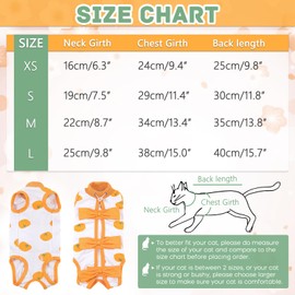 PUMYPOREITY Cat Surgery Recovery Suit, Medical Pet Shirt Soft Pajama Suit After Surgery Wear Cat Medical Vest Recovery Clothes Anti Licking for Abdominal Wounds Skin Diseases Sterilization(Orange, M)