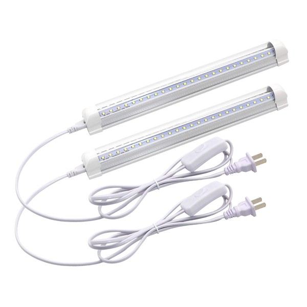 LED Shop Light Fixture, 12inch 9W, 1080LM, 6500K, T8 V-Shape