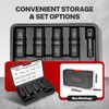 BILITOOLS Lug Nut Socket Set, 1/2 inch Drive Non-Marring Impact