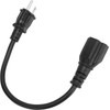 Extension Cord with Ground, 12.8 inches (30 cm) 15A to