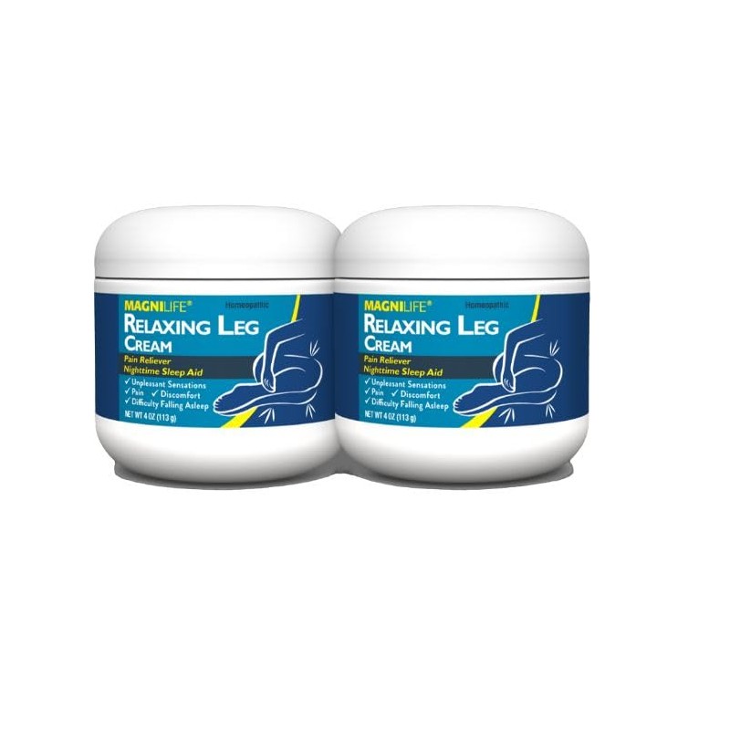 MagniLife Relaxing Leg Cream, 4 Oz (2 Pack), Fast-Absorbing Topical