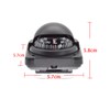 Nicear Car Compass Dashboard Compass Outdoor Navigation Adjustable Folding Directional