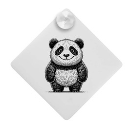'Happy Baby Panda' Suction Cup Car Window Sign (CG00028231)