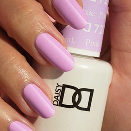 DND Gel Polish Set, Purple Collection, UV/LED Gel Polish and Air Dry Nail Lacquer, Matching Chip-Free Polish Duo, 727 Pixie, 0.5 Fl Oz