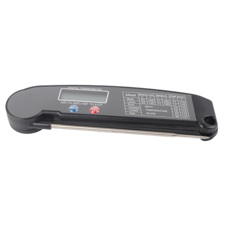 Digital Electronic Food Thermometer Foldable Intelligent Straightaway Read Thermometer for