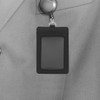 TEHAUX 2pcs Pu Card Sleeve Id Badge Holder for Office