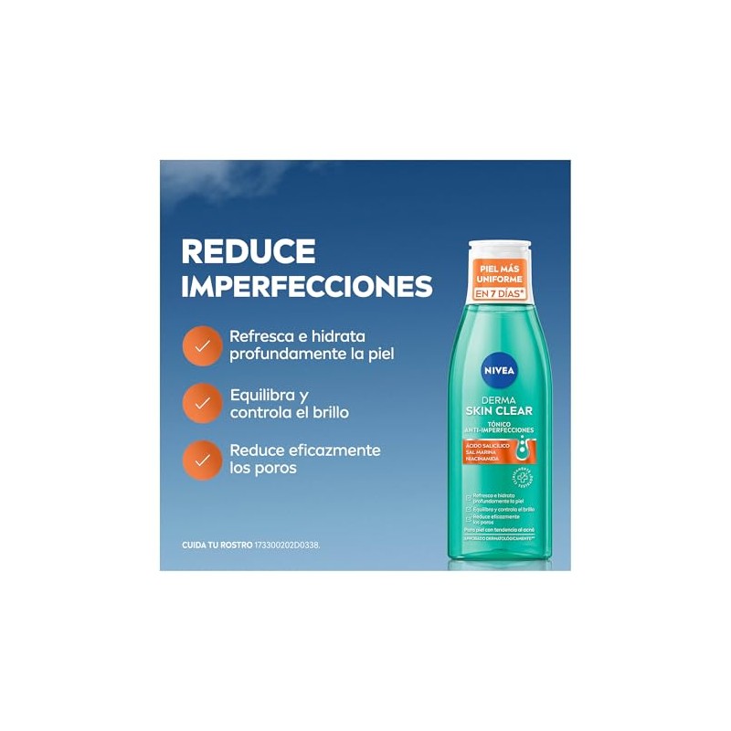NIVEA Derma Skin Clear Tónico Anti-imperfecciones (200 ml)