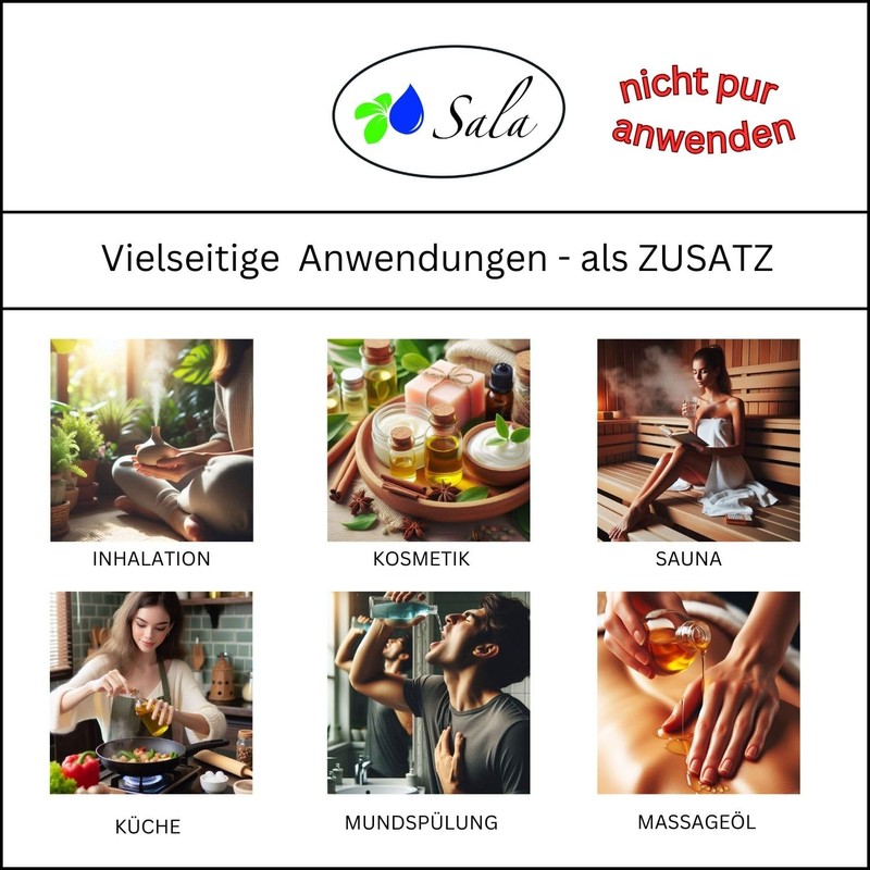 Sala Pepper Oil Black Aroma Essential Oil Natural Pure 10