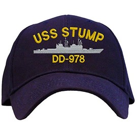 Spiffy Custom Gifts USS Stump DD-978 Baseball Cap Embroidered Navy