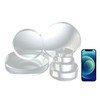 CiaoHER 2in Thickness 5in Diameter Acrylic Disc Display Block Clear