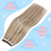 sunny hair Extensiones De Cabello Natural Suave 50gr 16in Rubio
