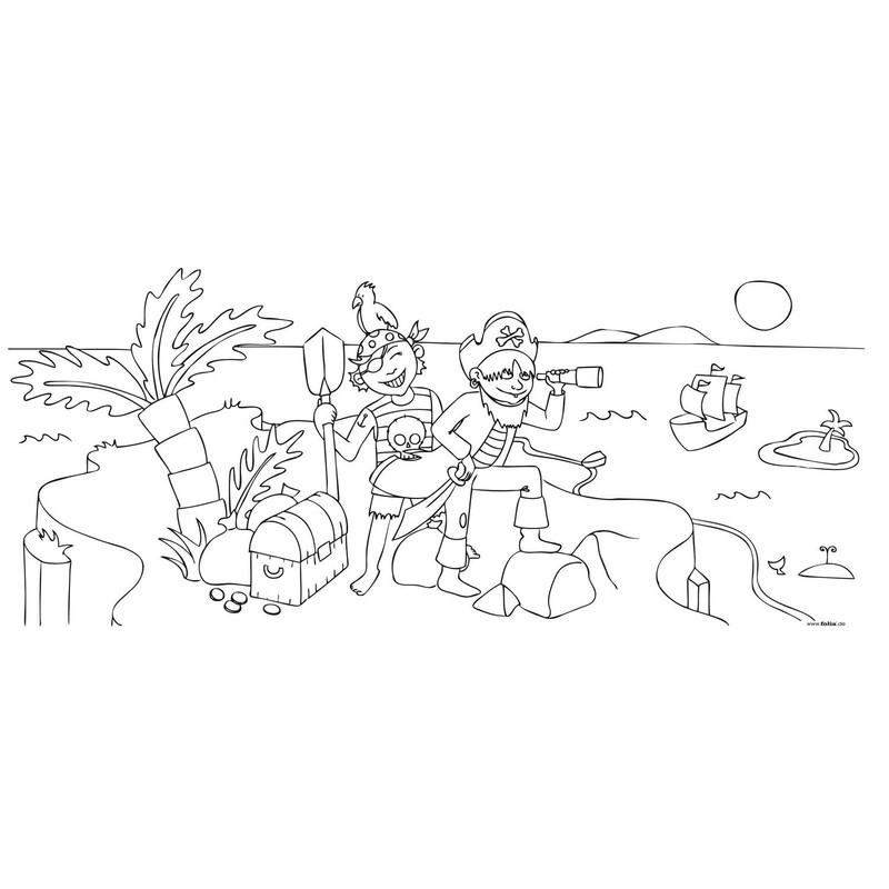 Folia 953 Colouring-In Lantern Pirates and Dragon