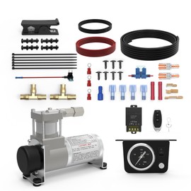 WINSBULL Air Bag Compressor Lightning Inflation Universal On Board Air Compressor System Remote Control and Manual Control for Trucks