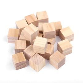 Square building blocks, 1 x 1 x 1 timber, timber, timber, timber, timber, timber, timber, 10 mm (20 mm) 20 pieces)