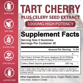 airboy Tart Cherry - Celery Seed - Relieves Joint & Muscle Fatigue, Sleep Support
