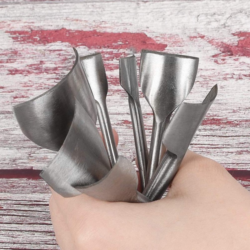 UUJOLY 7 Pcs Leather Half-Round Shaped Cutter Leathercraft Punching Tools
