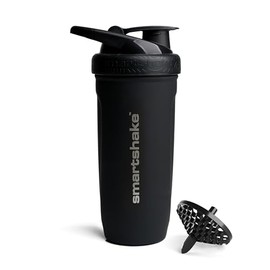 Smartshake Reforce Stainless Steel Protein Shaker Bottle - Non Insulated Unisex Gym Bottle | Metal Shaker Bottles - 900 ml | 30 oz - Leakproof Screw-O