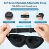 ZGGCD Sleep Mask for Side Sleeper, Light Blocking Sleeping Eye
