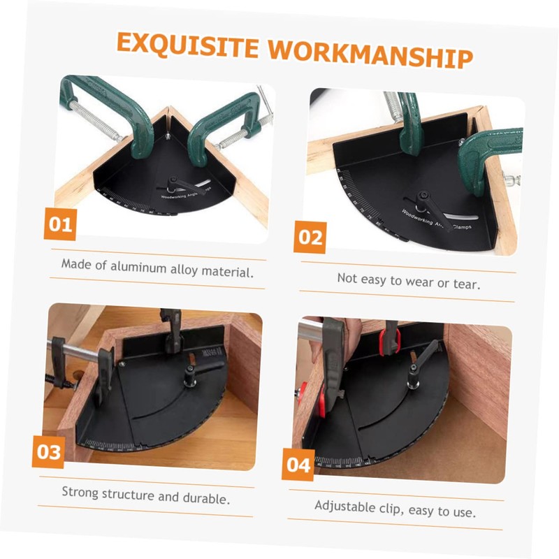 Gadpiparty Corner Clamp for Woodworking Durable Angle Clamping Tool Wide