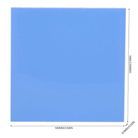 100x100x0,5mm Almohadilla de Conductividad Térmica de Silicona, 1.5W/M-K Almohadilla Conductividad Térmica Cpu Gpu Hoja, Almohadilla Térmica Disipador de Silicona para Disipador de Calor(5Pcs)