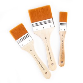 Royal & Langnickel Royal & Langnickel - 3 Pack Golden Taklon Paint Brushes, Assorted Sizes