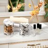 senya Clear Plastic Jars Cotton Swabs Cans, Bulldog Dog Paw