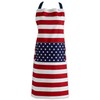 DII 100% Cotton, American Flag Unisex Bib Chef Kitchen Apron,