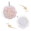 FOMIYES Dual Function Mesh Scrubber for Deep Exfoliation Lather for
