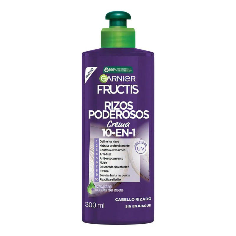 Crema Para Peinar Garnier Fructis Rizos Poderosos 300ml