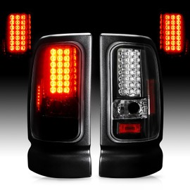 Cenfeild LED Tail Light Pair Compatible with 1994-2001 Dodge Ram 1500, for 1994-2002 Dodge Ram 2500 3500 Rear Brake Lamp Taillight Assembly Smoked Lens