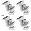 Solar Panel Mount End Clamp Kit, 4 Pieces Solar Panel