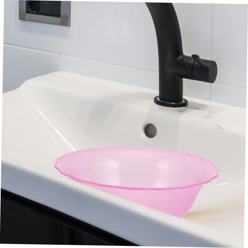 Plastic Face Washing Basin with Floral Ears Multi-Functional Skincare Accessories