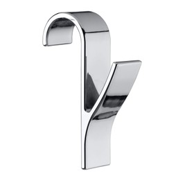 WENKO Door/Radiator Hooks, Chrome, 7 x 2.5 x 10.5 cm