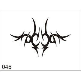 Airbrush Tatoo Stencil V045
