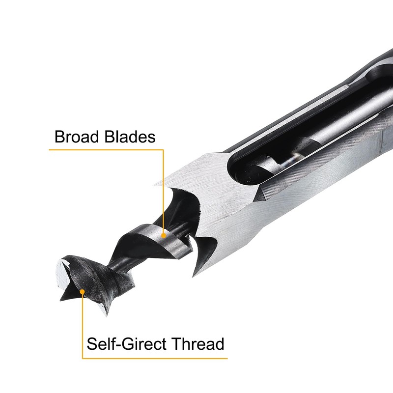 sourcing map Square Hole Drill Bit 22mm (7/8") High Speed