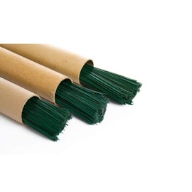 World of Sparkles Florist Stub Wire Stem for Wiring Flowers Arts and Crafts Brides Bridesmaid 18 Gauge (1.25mm Diameter), Green, 10 Inches - 100pcs